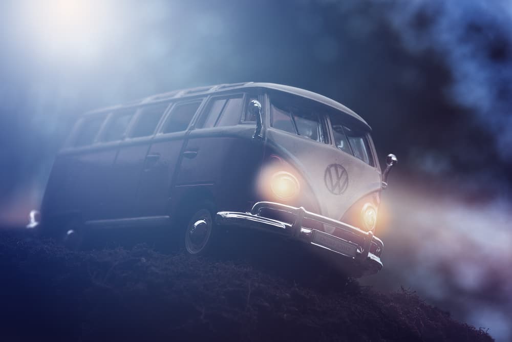 Misty Night Van by Dominic Schroeyers — canvas wall art