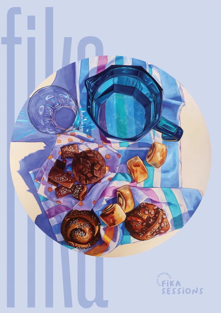 Fika Sweet Treats by Anna Zdanowicz — canvas wall art