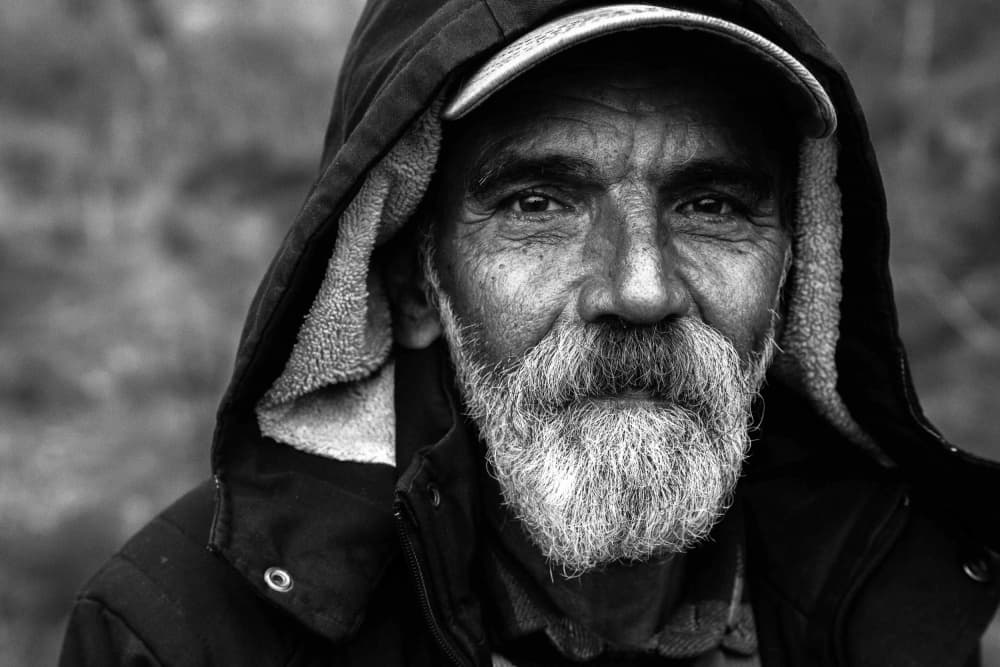 Man With White Beard by M. Emre Erol — canvas wall art