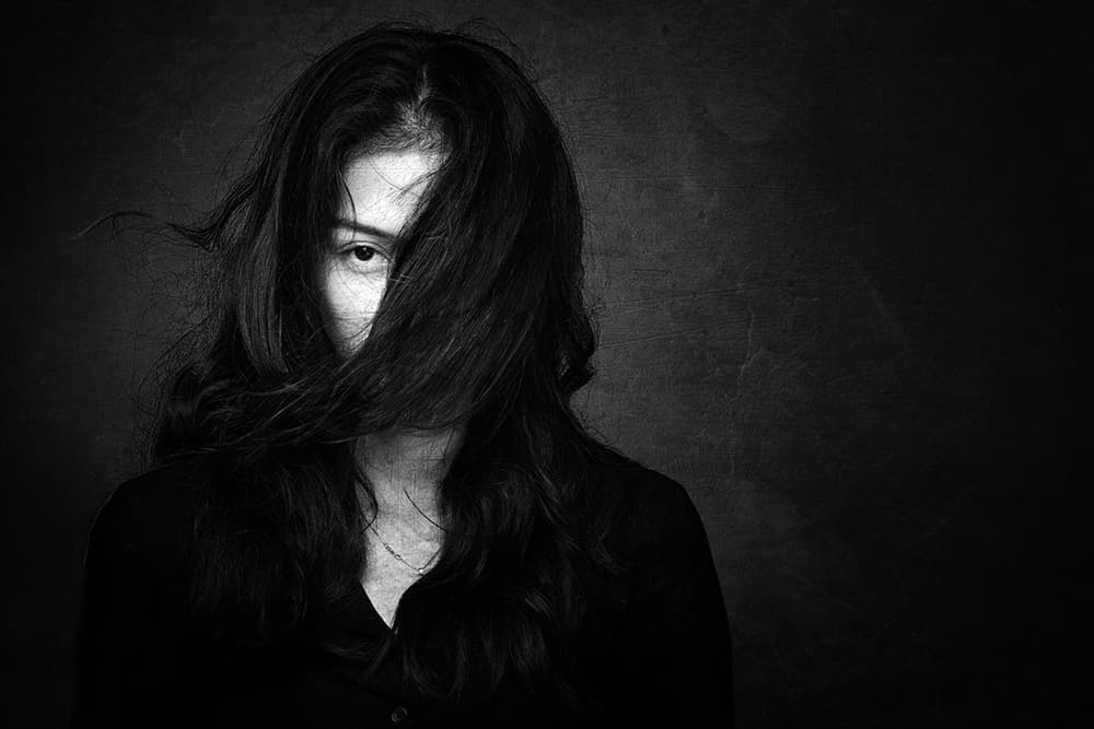 Mysterious Dark Portrait by Anthony Skip — canvas wall art