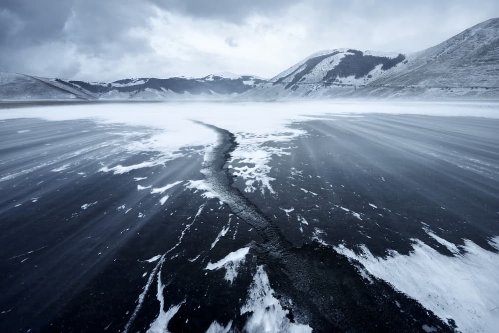 Cracked Winter Landscape by Riccardo Lucidi — canvas wall art