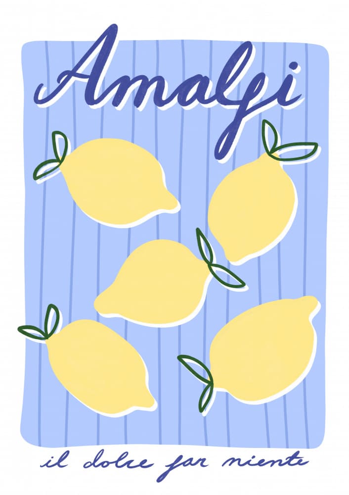 Lemon Bliss Amalfi by Athene Fritsch — canvas wall art