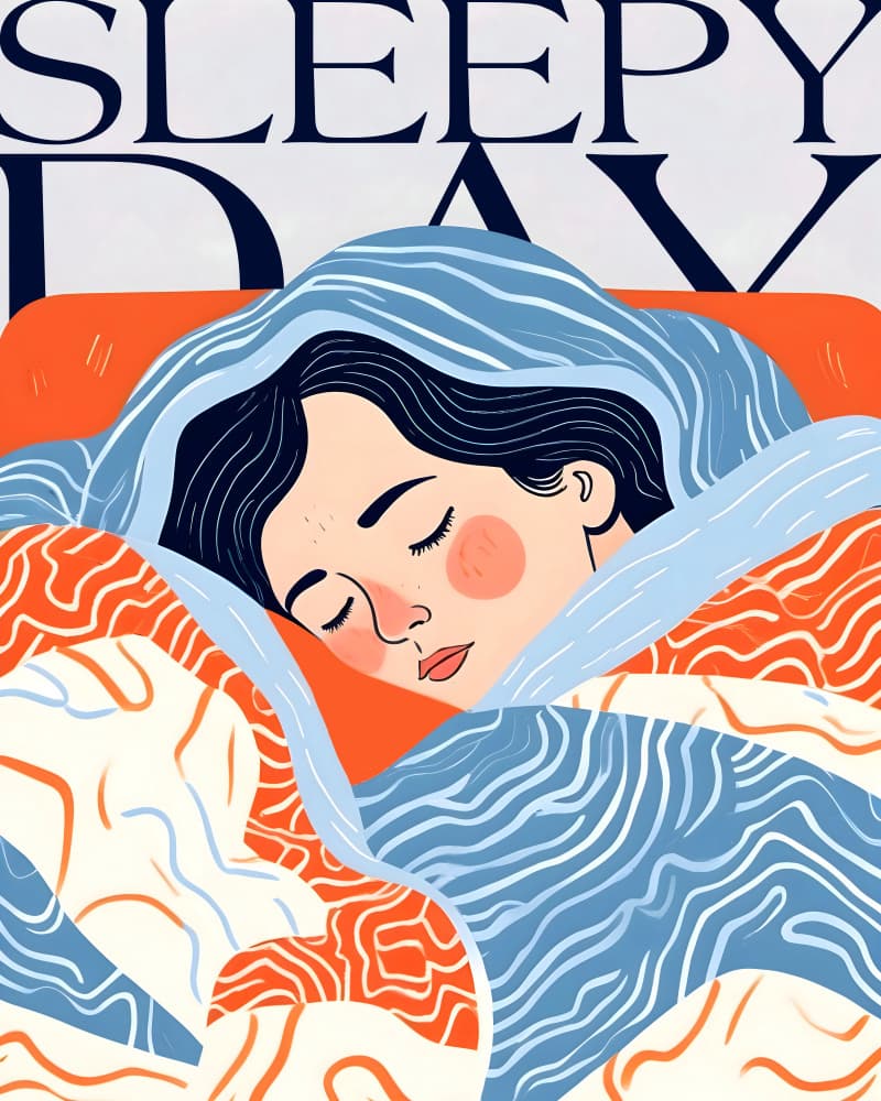 Cozy Sleepy Morning by Uma Gokhale — canvas wall art