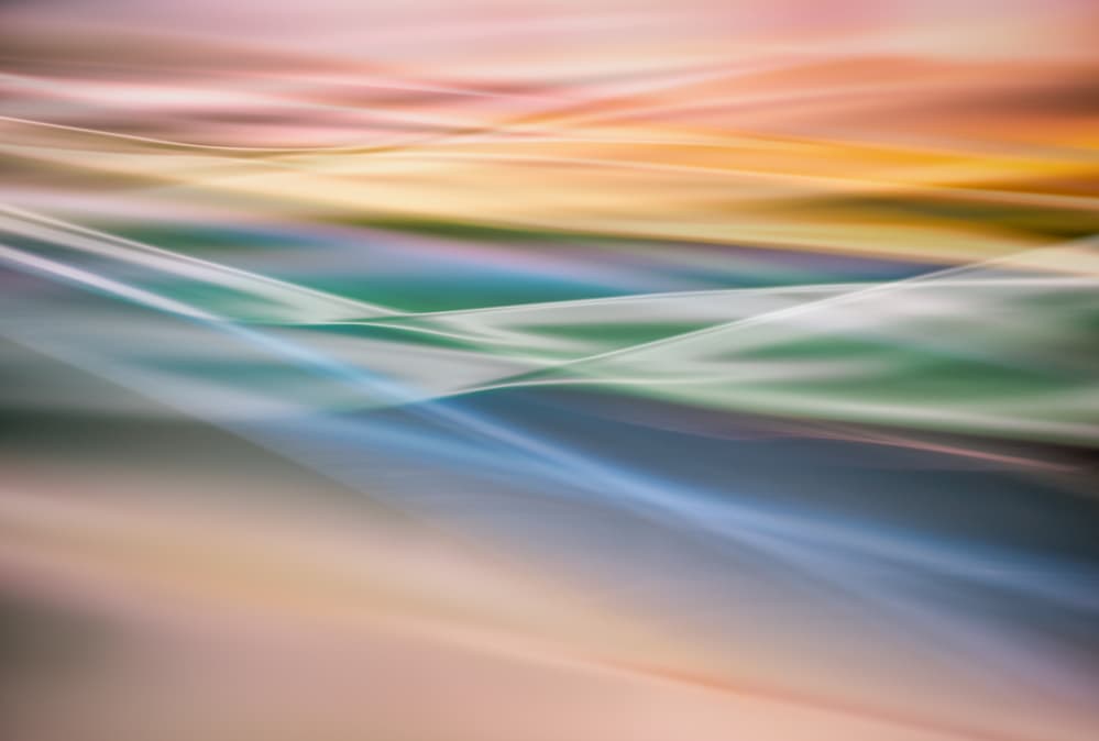 Flowing Abstract Colors by Keren Or — canvas wall art
