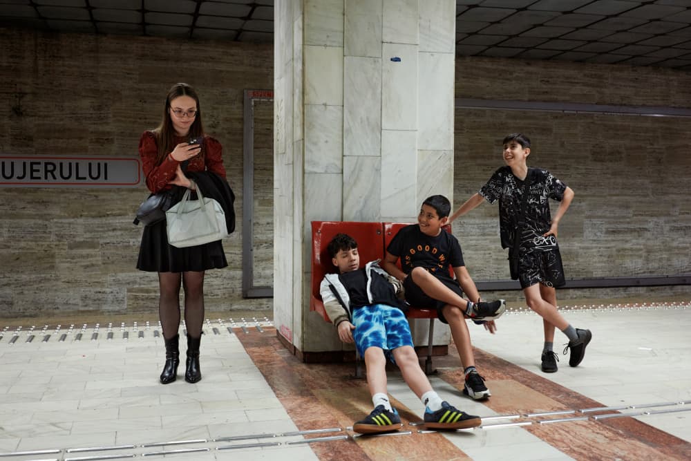 Subway Youth Scene by Denis Malciu — canvas wall art