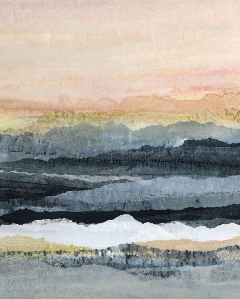 Serene Abstract Mountains by Lara Eckerman — canvas wall art