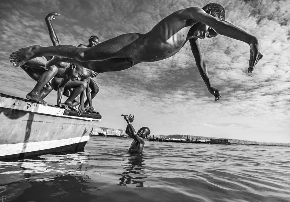 Youthful Ocean Leap by João Coelho — canvas wall art