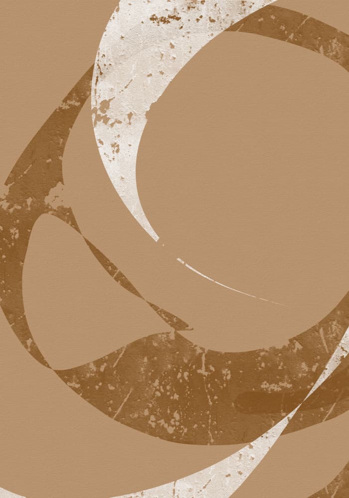 Earthy Abstract Curves by Yuli Saputra — canvas wall art
