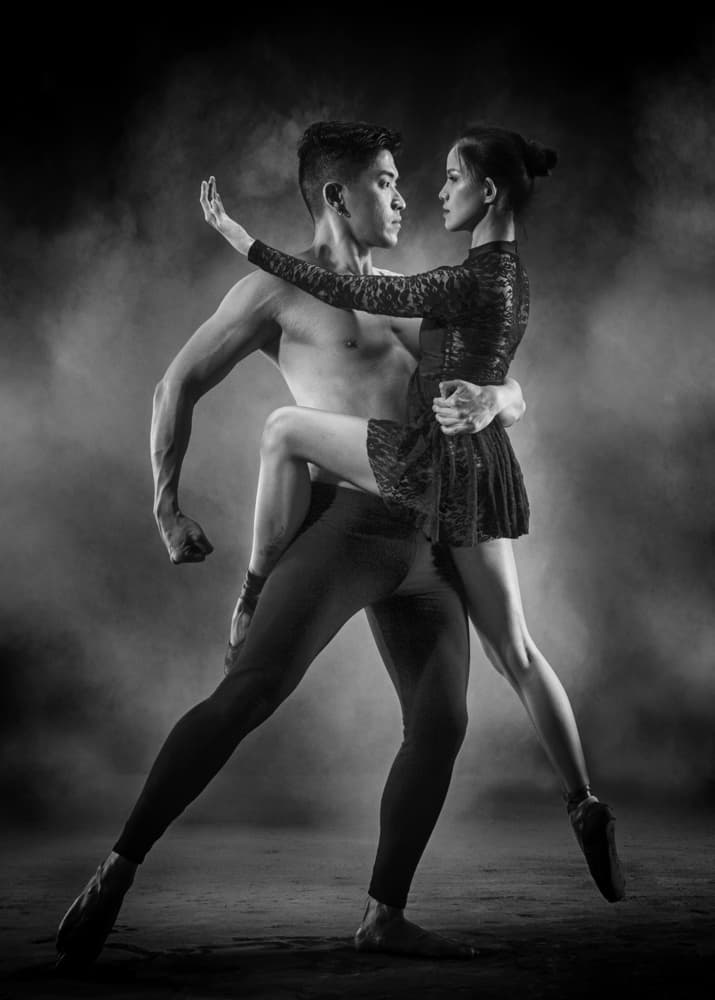 Graceful Ballet Dancers by Angela Muliani Hartojo — canvas wall art