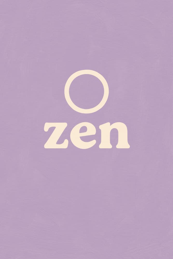 Zen(purple) by Treechild — canvas wall art