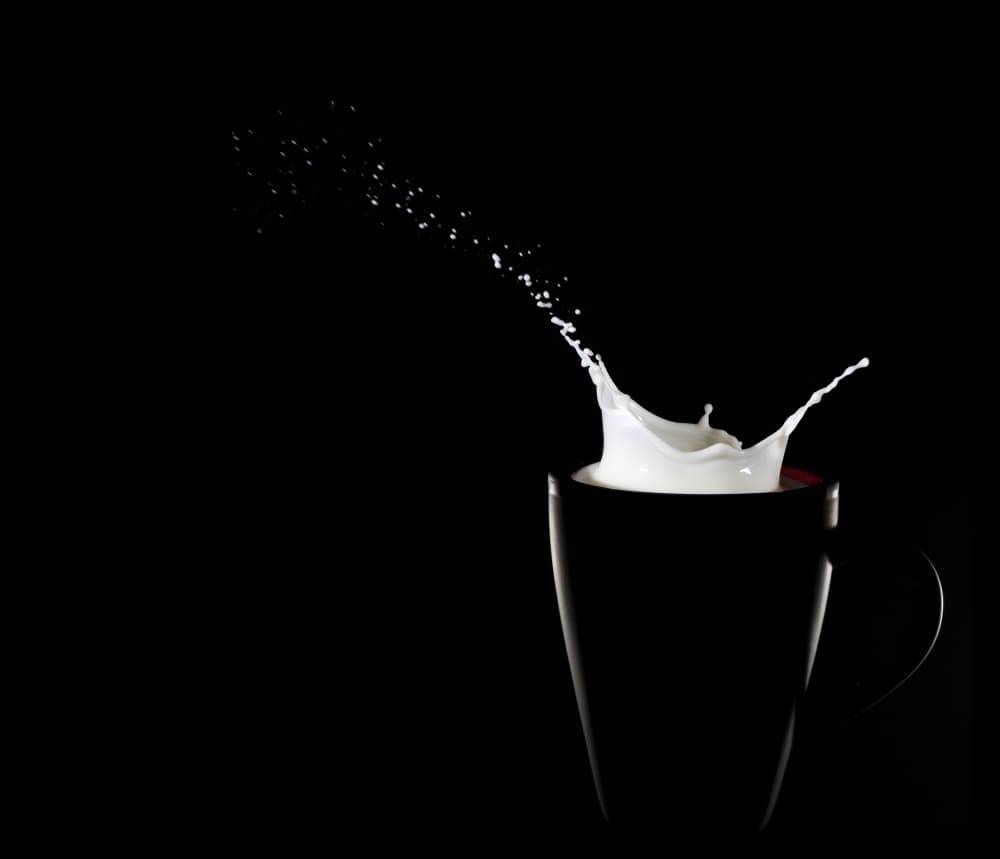 Dynamic Milk Splash by Christian Pabst — canvas wall art