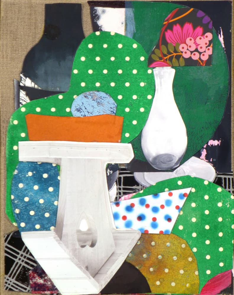 Abstract Still Life Collage by Pascal Marlin — canvas wall art
