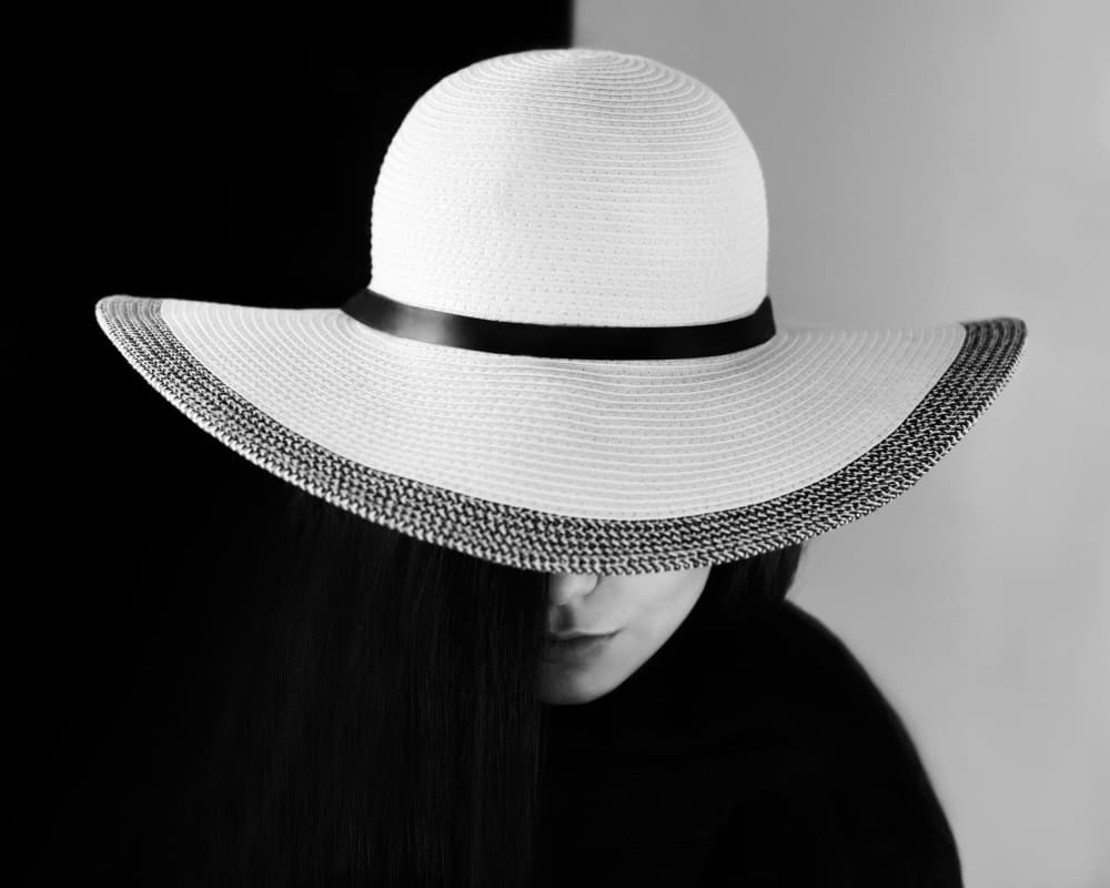 Mysterious Hat Portrait by Bobby Kostadinov — canvas wall art