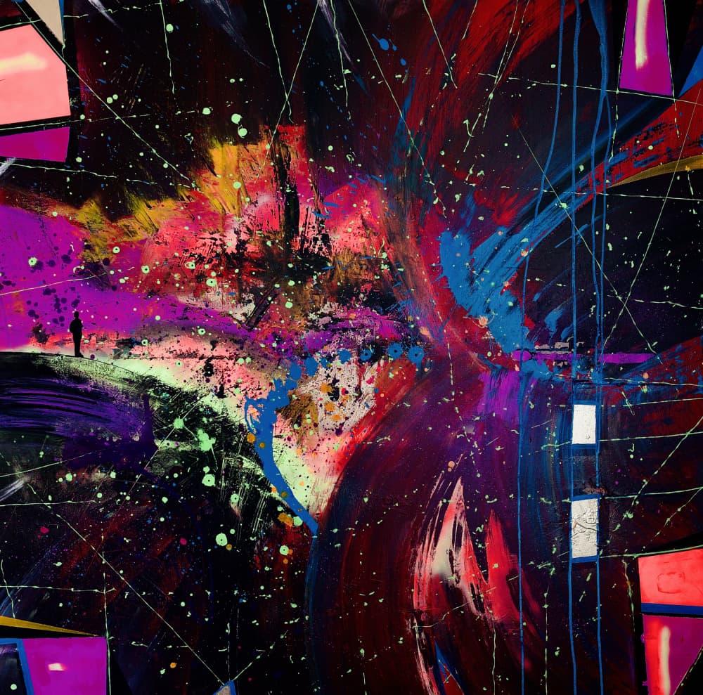 Vibrant Cosmic Journey by Fredrik Olsen — canvas wall art
