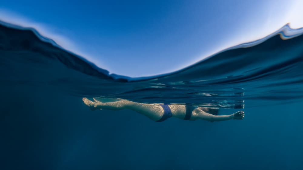 Peaceful Ocean Swim by Ido Meirovich — canvas wall art