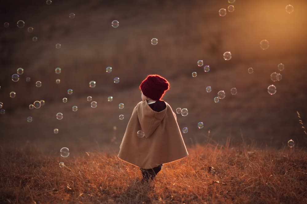 Childhood Bubble Wonder by Jake Olson — canvas wall art