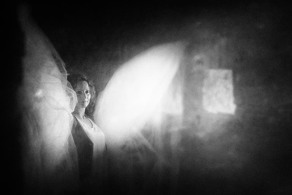 Ethereal Woman Portrait by Enrico Facchetti — canvas wall art