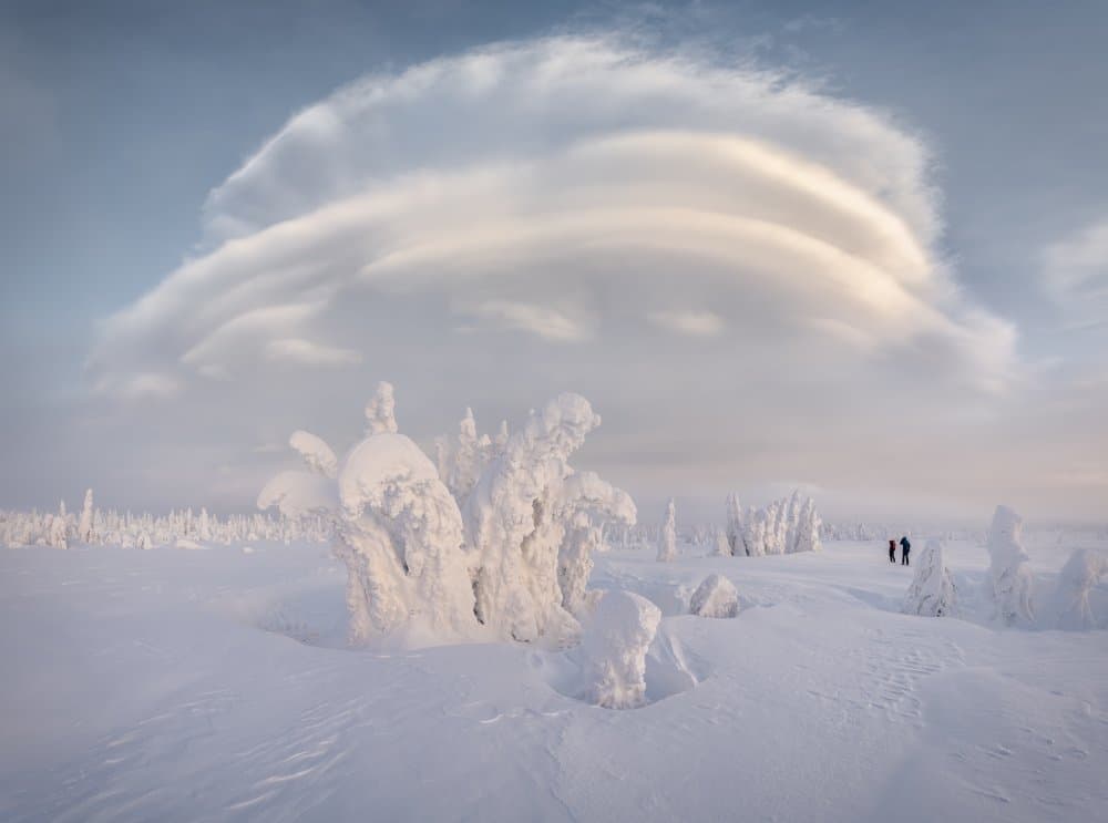 Ethereal Winter Cloudscape by Vasily Iakovlev — canvas wall art