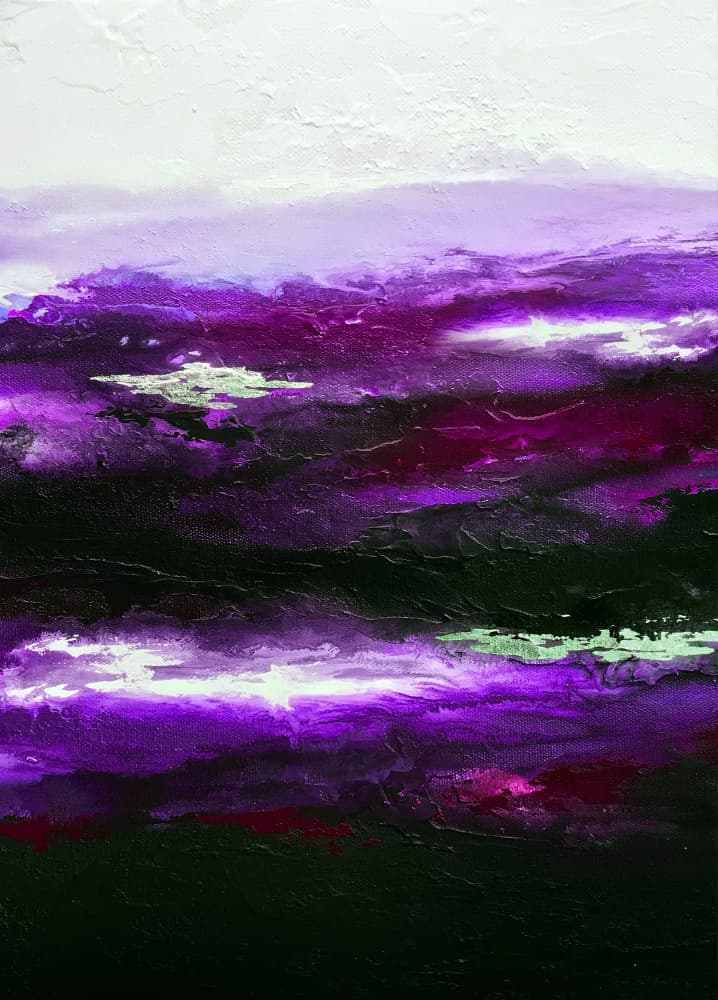 Dramatic Purple Sky by Alyson Storms — canvas wall art