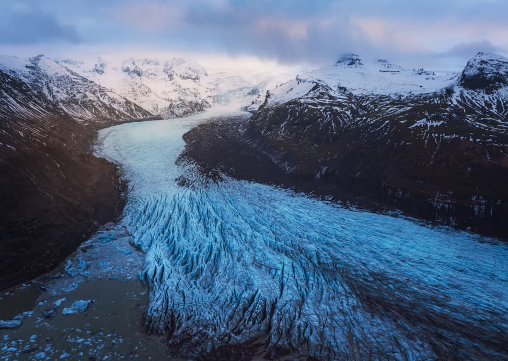 Blue Glacier Valley by David Martin Castan — canvas wall art