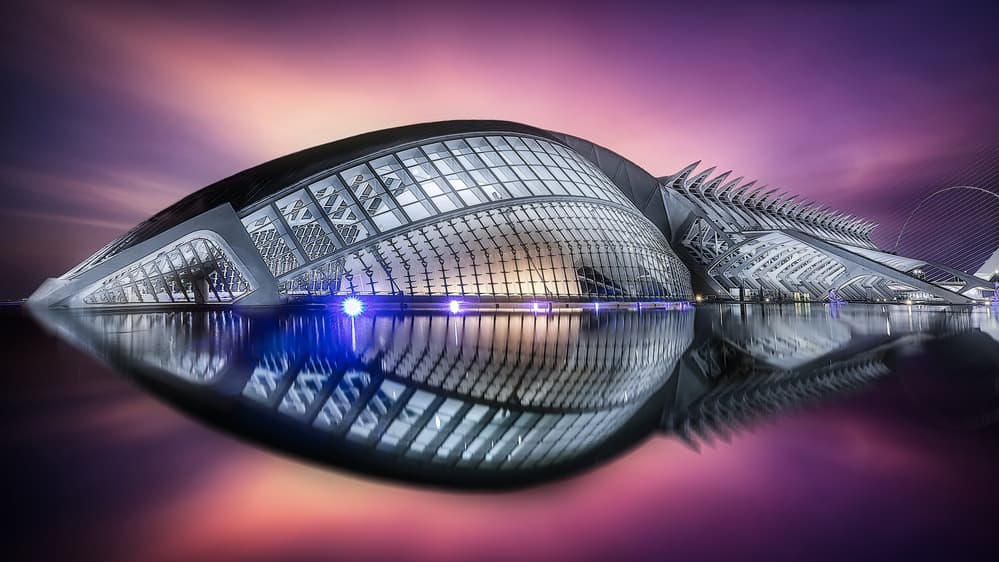 Futuristic Building Reflection by Jose Antonio Triviño Sanchez — canvas wall art
