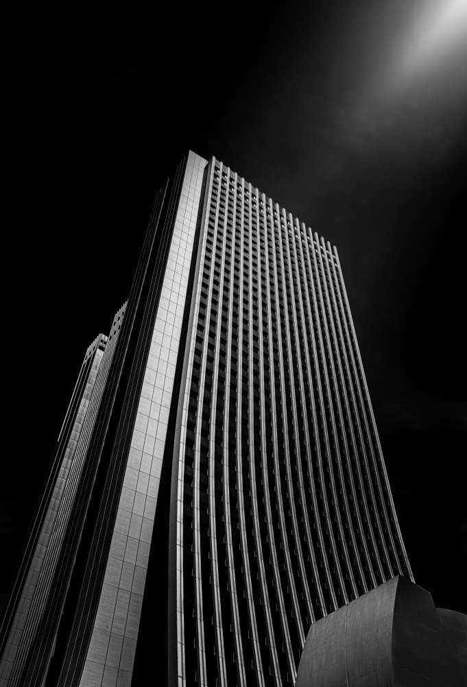 Geometric Skyscraper View by Makihiko Hayama — canvas wall art