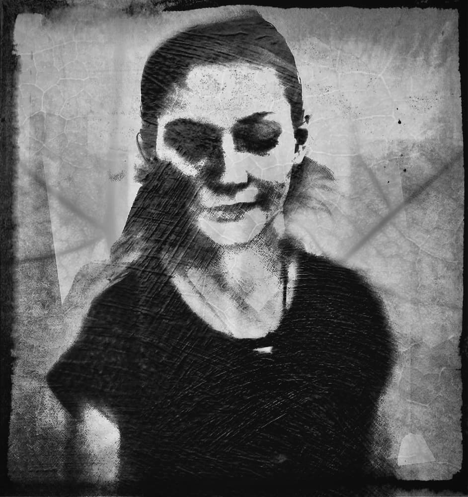 Pensive Shadowed Portrait by Dalibor Davidovic — canvas wall art