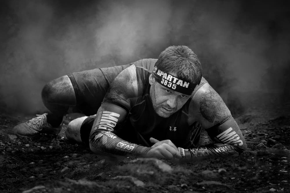 Gritty Race Crawl by Rob Li — canvas wall art