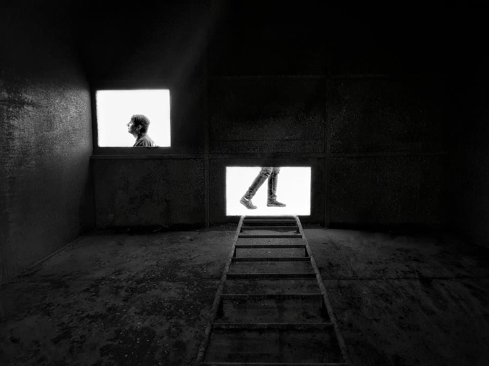 Stairs to Light by Mohammad Fotouhi — canvas wall art