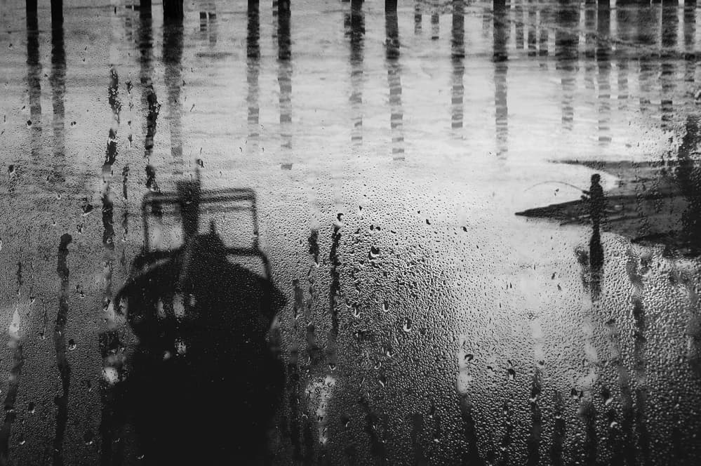 Fishing Through Rain by Ekkachai Khemkum — canvas wall art