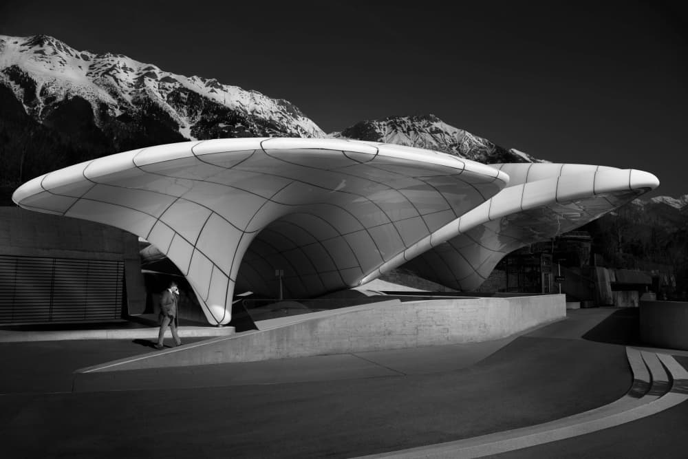 Modern Alpine Architecture by Jobin Mathew — canvas wall art