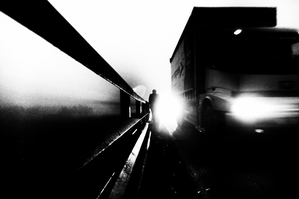Roadside Encounter by Ali Ayer — canvas wall art
