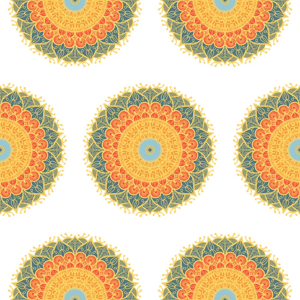 Vibrant Mandala Patterns by Marika Barsrsind — canvas wall art
