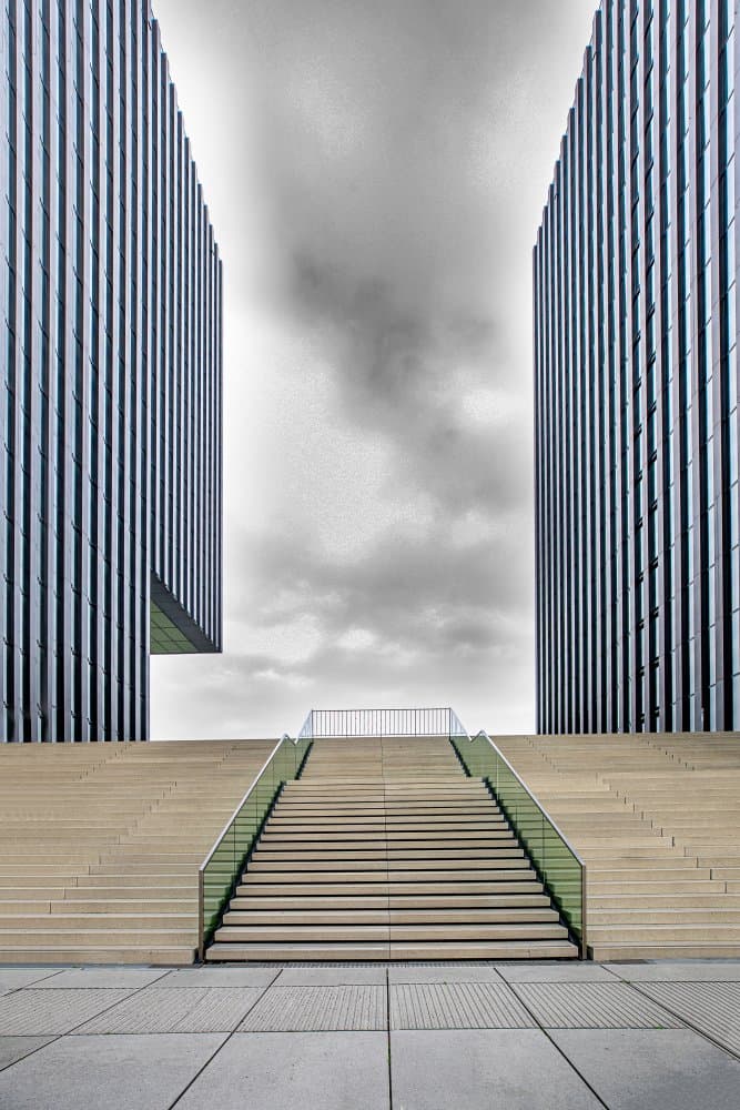 Modern Urban Stairs by Anita Martin AnnaPileaFotografie — canvas wall art