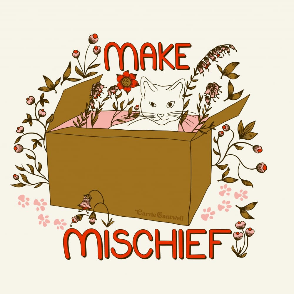 Make Mischief by Carrie Cantwell — canvas wall art