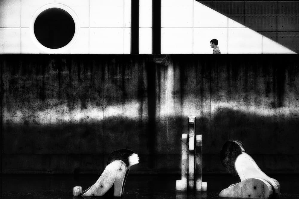 Boy Above Figures by Paulo Abrantes — canvas wall art
