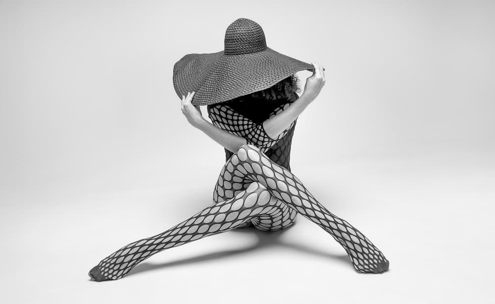 Elegant Fishnet Figure by Joan Gil Raga — canvas wall art