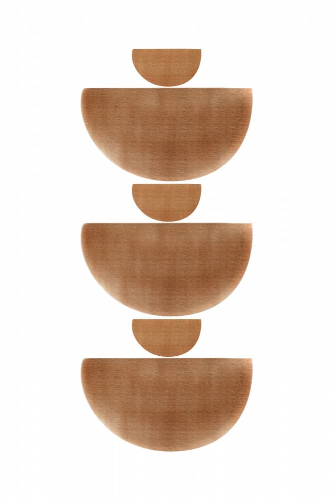 Stacked Earthy Semicircles by Melloi Art Prints — canvas wall art