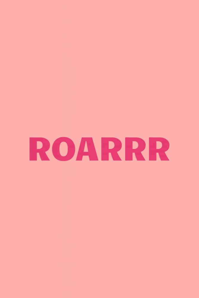 Bold Pink Roar by Karen Menzenbach — canvas wall art