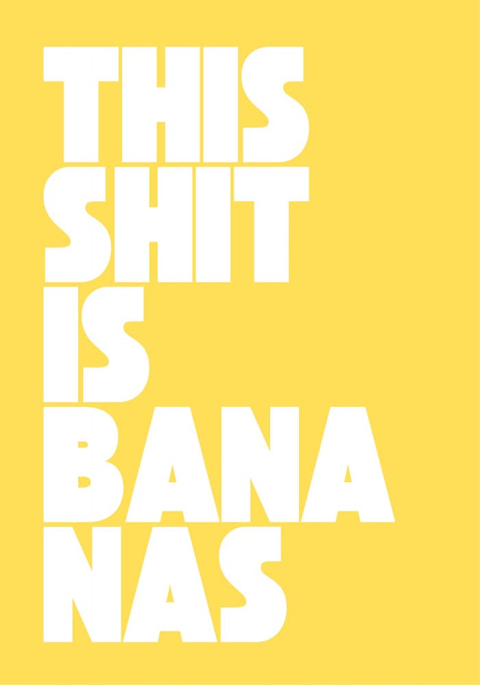 Funny Bananas Quote by Athene Fritsch — canvas wall art