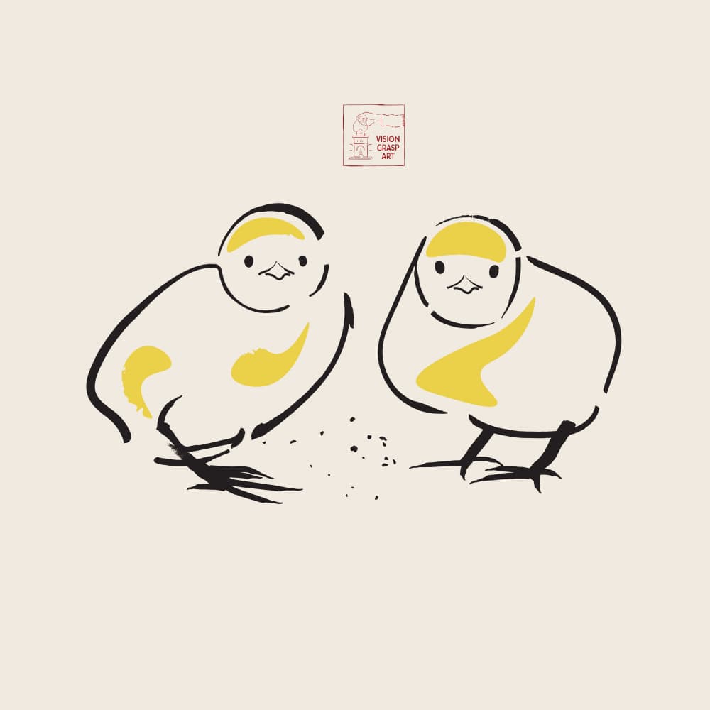 Cute Baby Chicks by The Creating Mind — canvas wall art