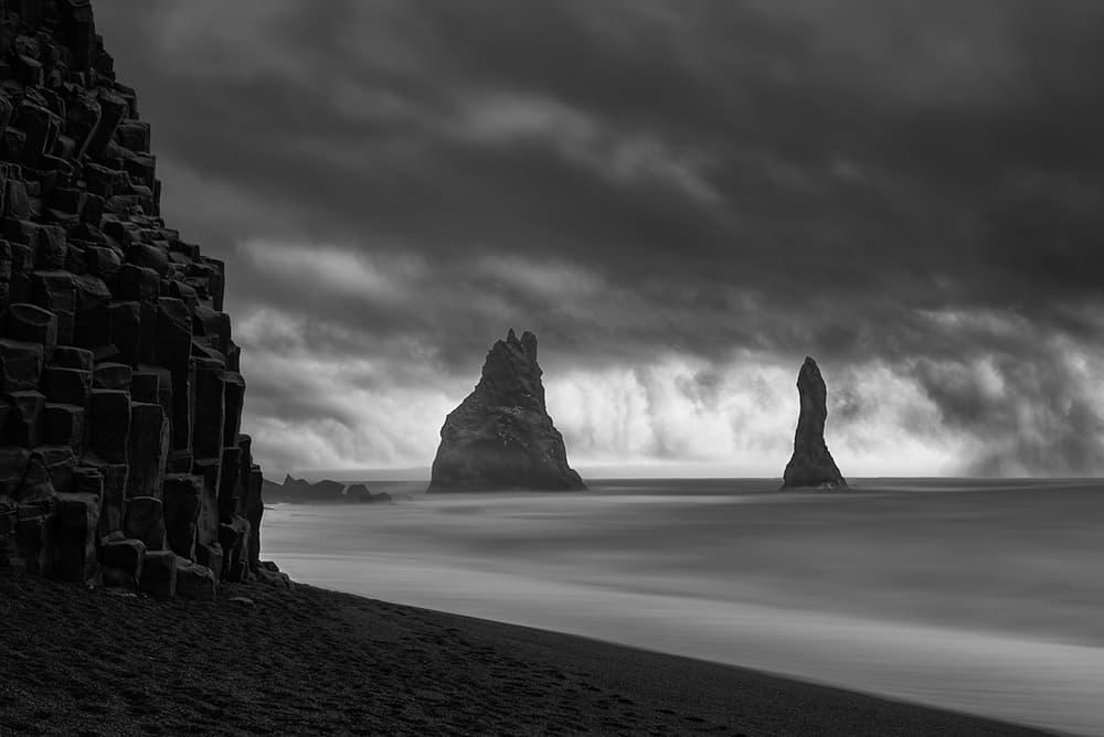 Stormy Basalt Coast by Jingshu Zhu — canvas wall art