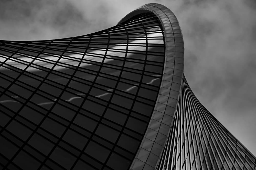 Dynamic Skyscraper Curve by Vladislav Danilov — canvas wall art