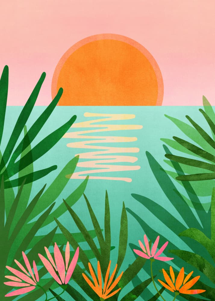 Tropical View by Kristian Gallagher — canvas wall art