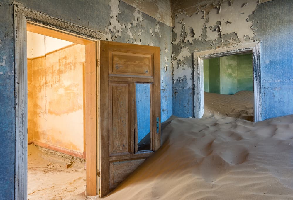 Sand Swallowed Rooms by Ira Hilger — canvas wall art
