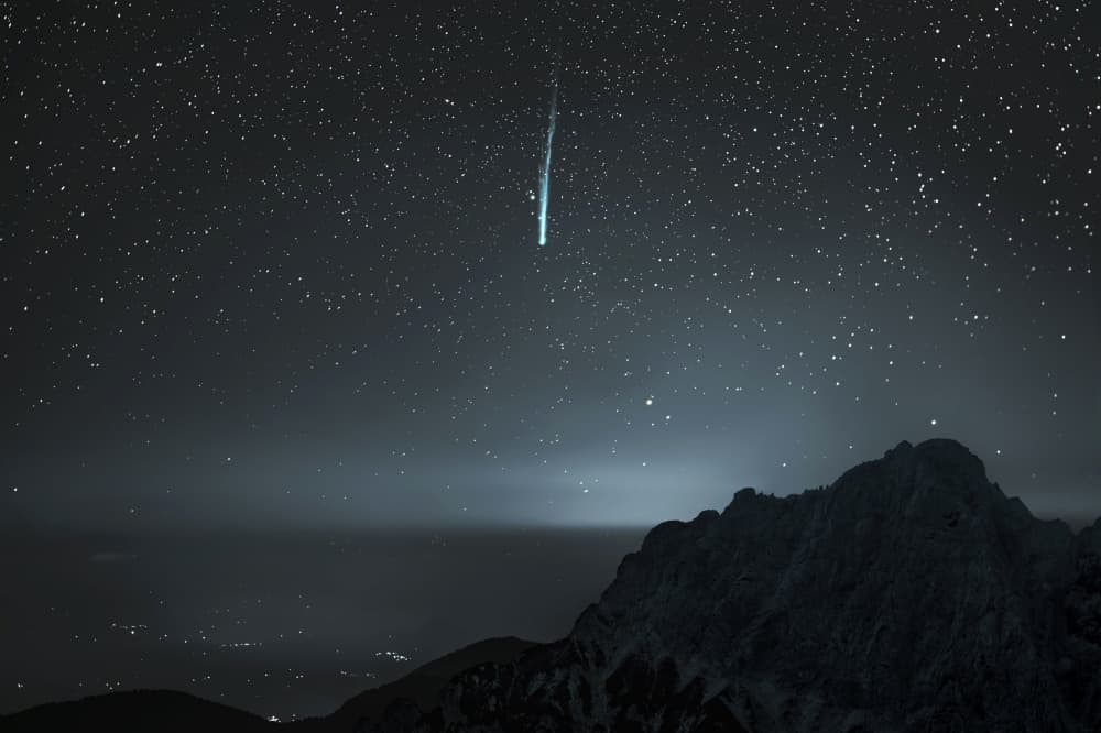 Celestial Mountain Night by Gregor Kresal — canvas wall art