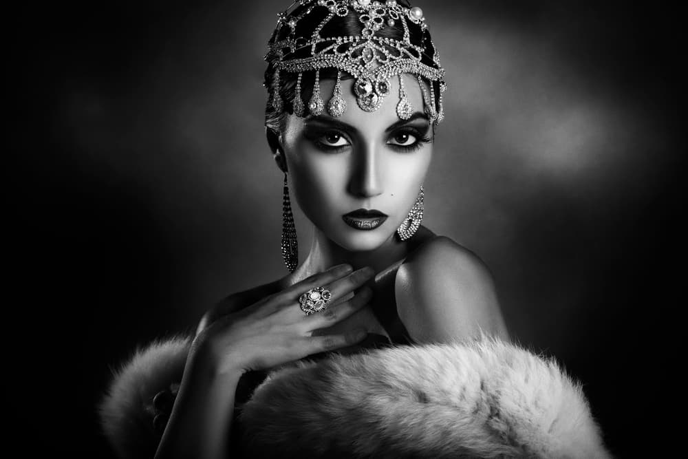 Dramatic Vintage Glamour by Peppe Tambè — canvas wall art