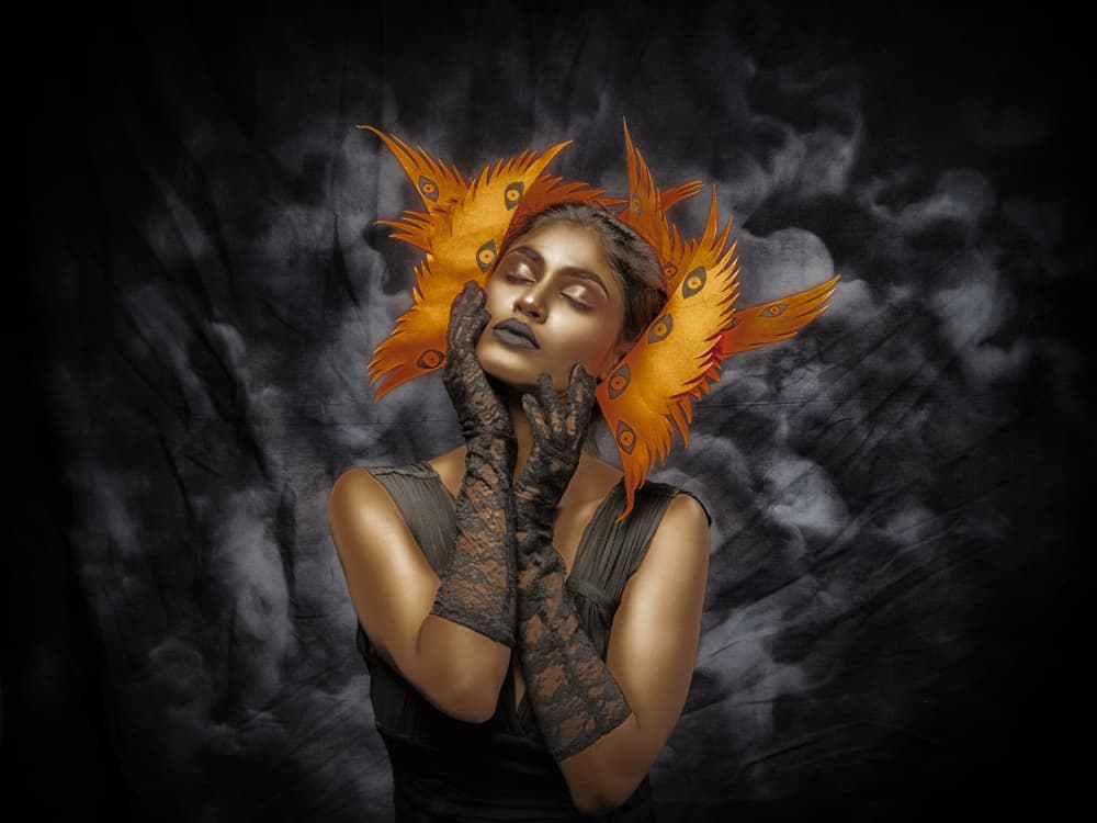 Mystical Golden Woman by PARTHA BHATTACHARYYA — canvas wall art