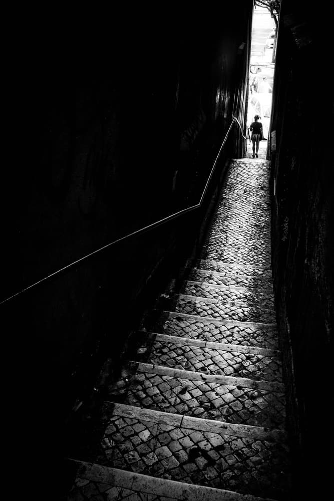 Light at Alley's End by Fernando Coelho — canvas wall art