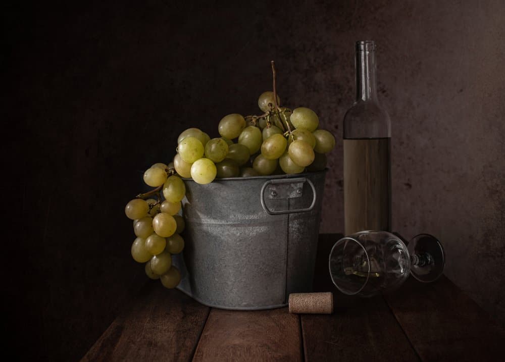 Rustic Wine Still Life by Margareth Perfoncio — canvas wall art